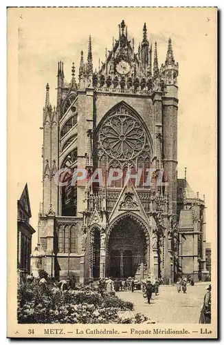 Cartes postales Metz La Cathedrale Facade Meridionale