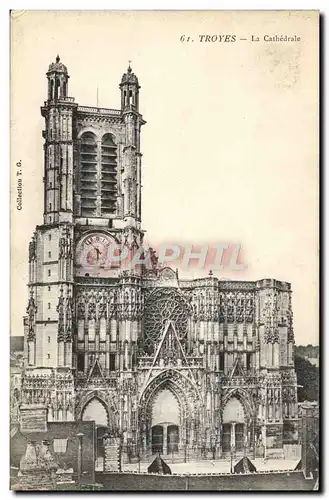 Cartes postales Troyes La Cathedrale