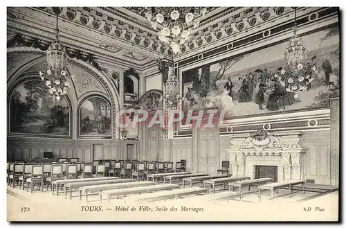 Cartes postales Tours Hotel De Ville Salle Des Mariages