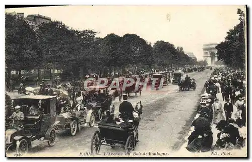 Cartes postales Paris L&#39Avenue Du Bois De Boulogne