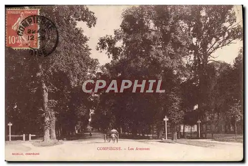 Cartes postales Compiegne Les Avenues