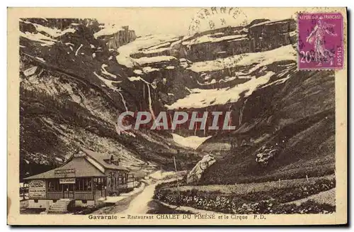 Cartes postales Gavarnie Restaurant Chalet Du Pimene Et Le Cirque