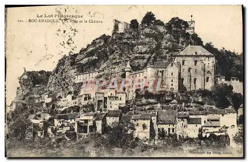 Cartes postales Rocamadour La Ville Et Le Chateau