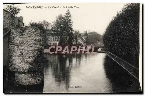 Ansichtskarte AK Montargis Le Canal Et La Vieille Tour