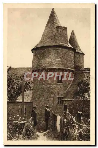 Ansichtskarte AK Dinard Les Tours Du Chateau Du Prince Noir