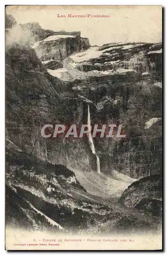 Cartes postales Cirque De Gavarnie Grande Cascade