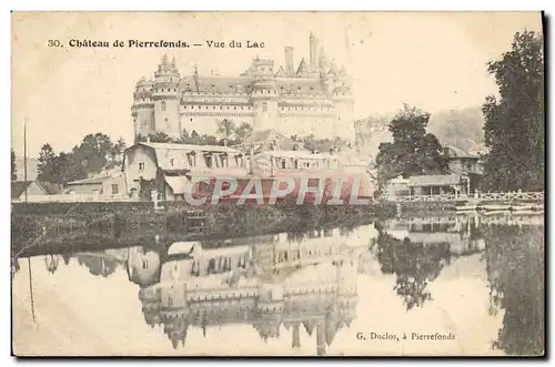 Cartes postales Chateau De Pierrefonds Vue Du Lac