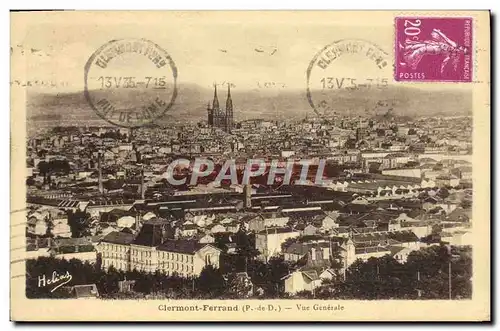 Cartes postales Clermont Ferrand Vue Generale