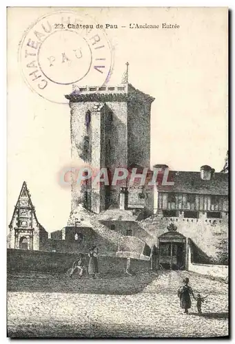 Cartes postales Chateau De Pau L&#39Ancienne Entree