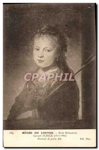 Ansichtskarte AK Musee Du Louvre Ecole Hollandaise Govert Flinck Portrait de petite fille