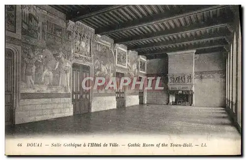 Ansichtskarte AK Douai Salle Gothique A I&#39Hotel De Ville