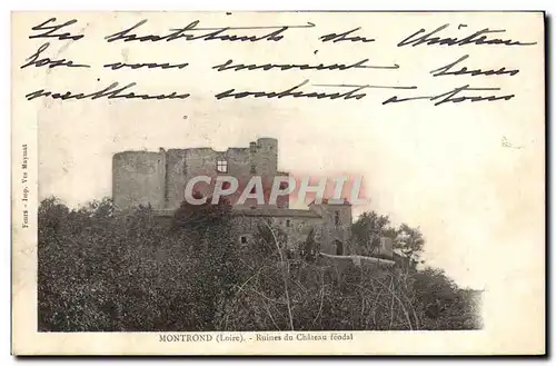 Cartes postales Montrond Ruines Du Chateau feodal
