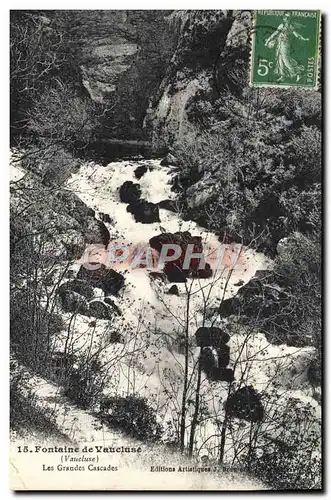 Cartes postales Fontaine De Vaucluse Les Grandes Cascades