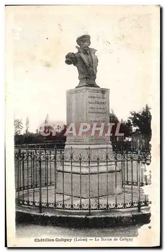 Cartes postales Chatillon Coligny La Statue