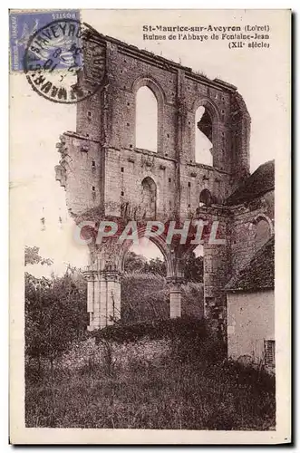 Ansichtskarte AK St Maurice Sur Aveyron Ruines De I&#39Abbaye De Fontaine Jean