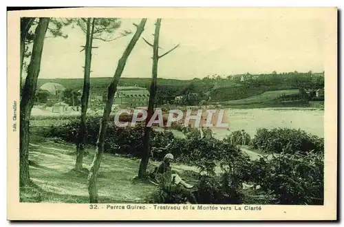 Cartes postales Perros Guirec Trestraou Et La Montee Vers La Clarte