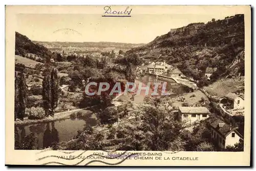 Cartes postales Basancon Les Bains Vallee Du Doubs Depuis Le Chemin De La Citadelle