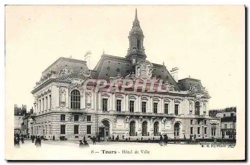 Cartes postales Tours Hotel De Ville