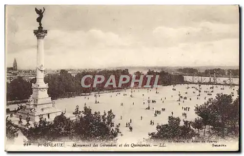 Ansichtskarte AK Bordeaux Monument Des Girondins Et Des Quinconces