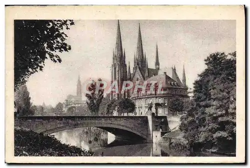 Cartes postales Strasbourg Eglise Saint Paul Et Cathedrale