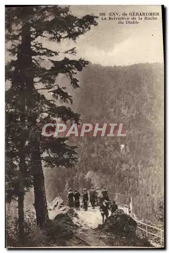 Cartes postales Gerardmer Le Belvedere De La Roche Du Diable