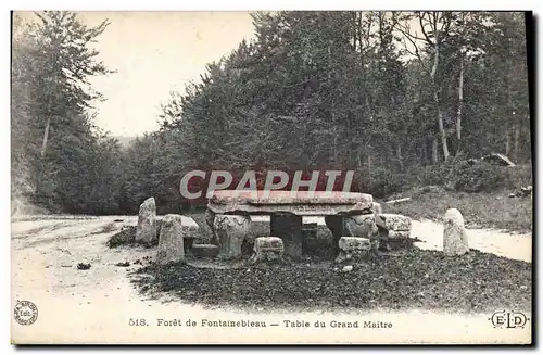 Ansichtskarte AK Foret De Fontainebleau Table Du Grand Maitre