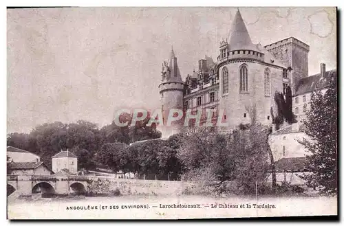 Cartes postales Angouleme Larochefoucault Le Chateau Et La Tardoire Publicite Lait d&#39Appenzell