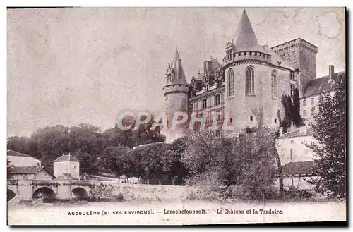 Cartes postales Angouleme Larochefoucault Le Chateau Et La Tardoire Publicite Lait d'Appenzell