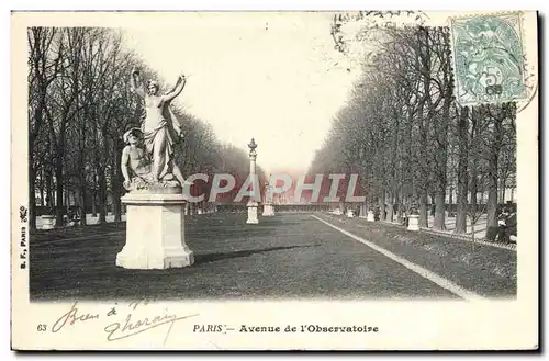 Cartes postales Paris Avenue De I&#39Observatoire