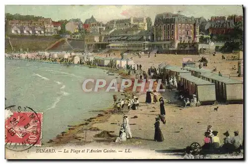 Cartes postales Dinard La Plage Et I&#39Ancien Casino