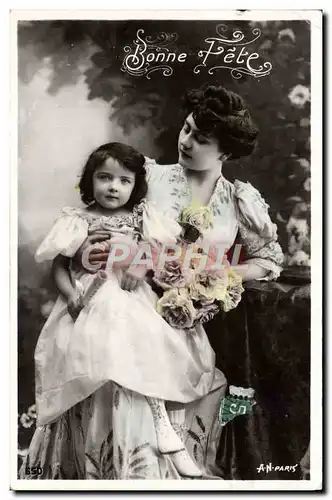 Cartes postales Bonne Fete Femme Enfant