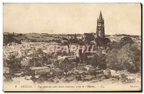 Cartes postales Saintes Vue Generale Prise De I&#39Hopital