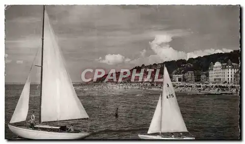 Cartes postales moderne Trouville La Reine Des Plages Les Yachts Et La Plage