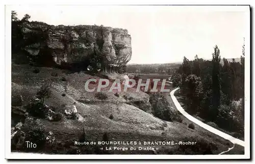 Moderne Karte Route de Bourdeilles A Brantome Rocher La Forge Du Diable