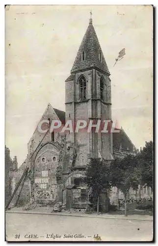 Cartes postales Caen L'Eglise Saint Grilles