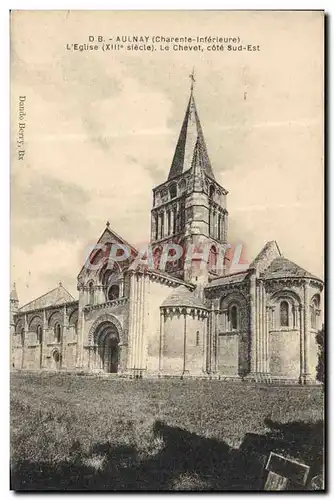 Cartes postales Aulnay L&#39Eglise Le Chevet Cote Sud Est