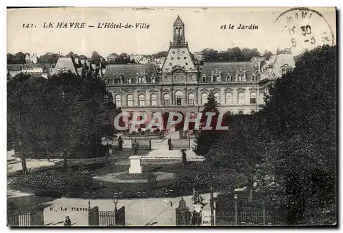 Cartes postales Le Havre L&#39Hotel De Ville et le jardin