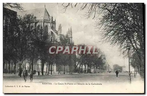 Cartes postales Nantes Le Cours St Pierre Et I&#39Abside De La Cathedrale