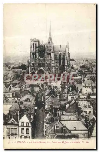Cartes postales Amiens La Cathedrale Vue Prise Du Beffroi