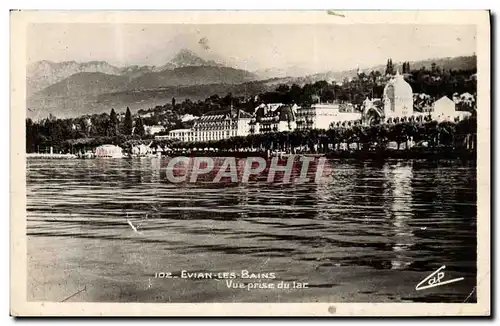 Cartes postales moderne Evian Les Bains Vue Prise Du Lac