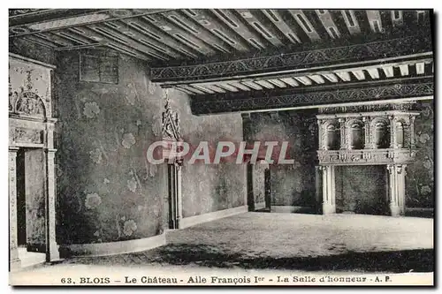 Cartes postales Blois Le Chateau Aile Francois 1er La Salle d&#39honneur