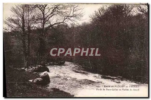 Cartes postales Route De Plouay Au Faouet Foret De Pont Callec Et Vallee Du Scorff