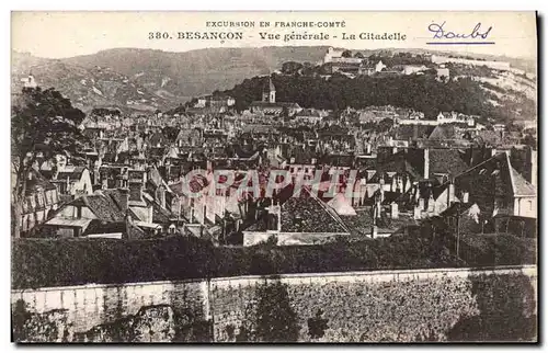 Cartes postales Besancon Vue Generale La Citadelle