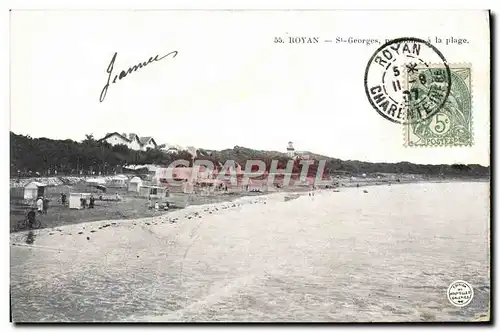 Cartes postales Royan St Georges Panorama a la Plage