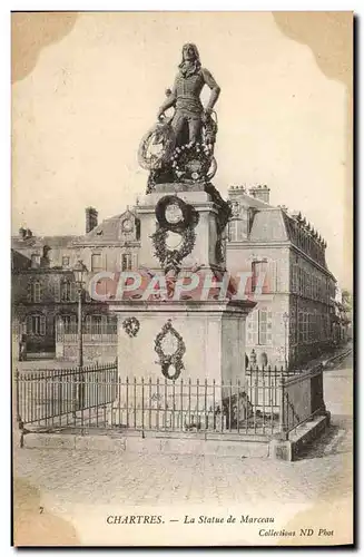 Cartes postales Chartres la Statue de Marceau