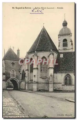 Ansichtskarte AK Nogent le Rotrou Eglise saint Laurent Abside