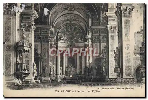 Cartes postales Maiche Interieur de L&#39Eglise