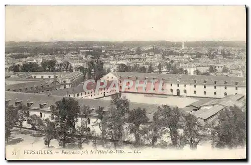 Cartes postales Versailles Panorama Pris de L&#39Hotel de Ville