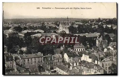 Cartes postales Versailles Panorama Pris de L&#39Eglise Saint Louis