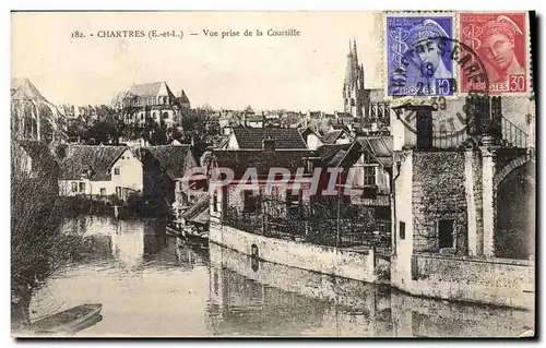 Cartes postales Chartres Vue Prise de la Courtille